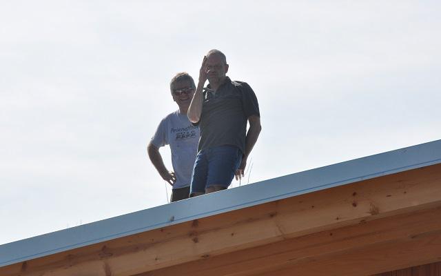 Christoph und Holger auf dem Dach